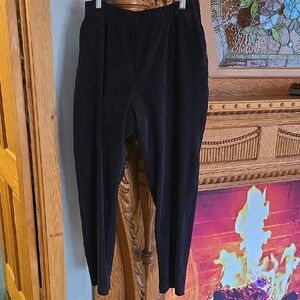 Lands' End Pull On Black Pants, M